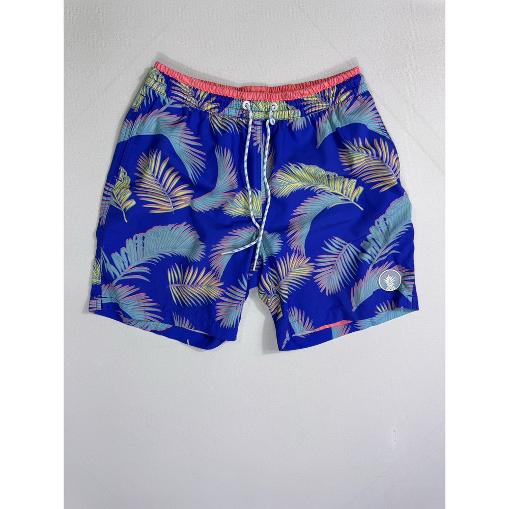Chubbies Swim Trunks Shorts Men's Small 6.5" Inseam Mesh Lined Floral Neon
